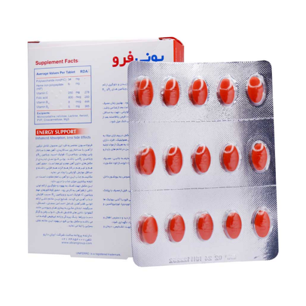 قرص یونی فرو ابیان دارو 30 عددی