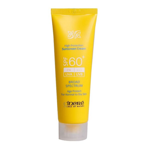 کرم ضد آفتاب SPF60+ بدون رنگ سینره