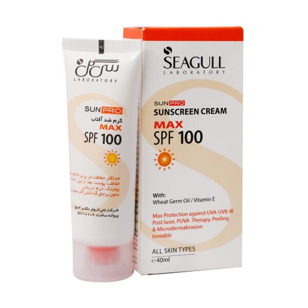 کرم ضد آفتاب SPF100 سی گل ۴۰ میلی لیتری