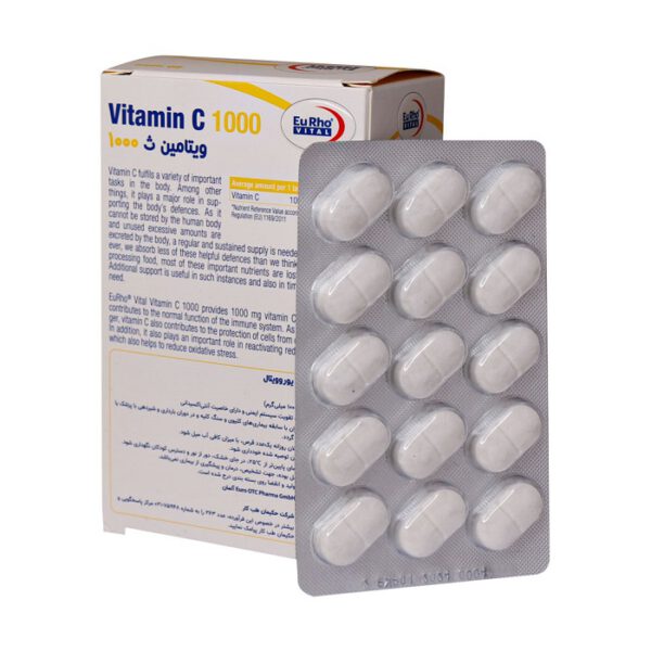 قرص ویتامین C 1000 میلی گرم یوروویتال 60 عددی
