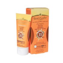 ضد آفتاب SPF35 رنگی فاقد چربی سان سیف پوست چرب و آکنه ای