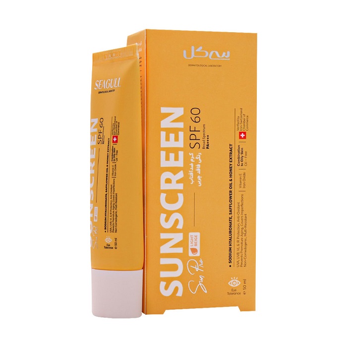 کرم ضد آفتاب سی گل SPF60 فاقد چربی ۵۰ میلی لیتری