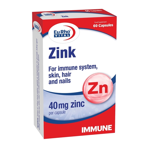 کپسول زینک 40 میلی گرم یوروویتال 60 عددی