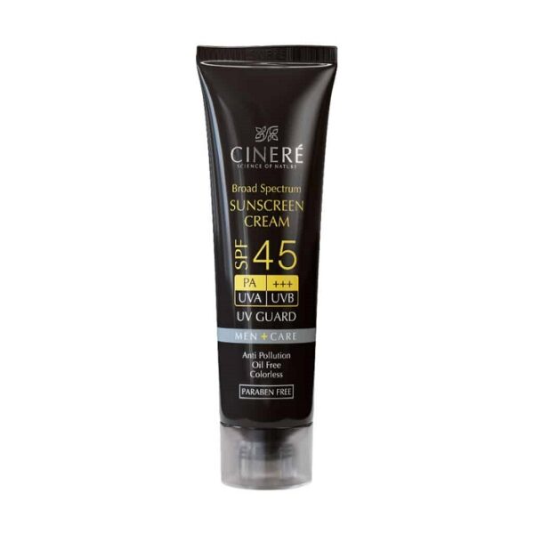 کرم ضد آفتاب آقایان سینره SPF45 حجم 50 میلی لیتری