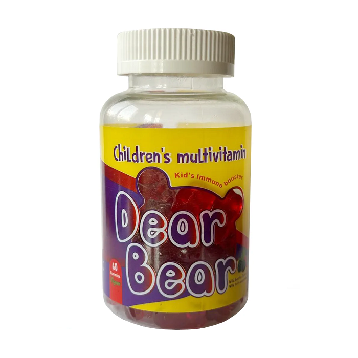 پاستیل مولتی ویتامین کودکان دیر بیر بی اس کی 60 عددی